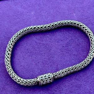 John Hardy Classic Sterling Silver Bracelet approx 7 1/2”